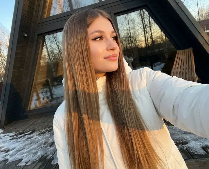 Весеннее селфи у дома A-frame