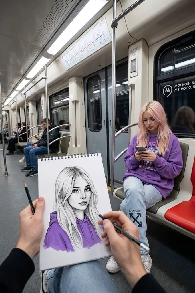 Зарисовка в московском метро