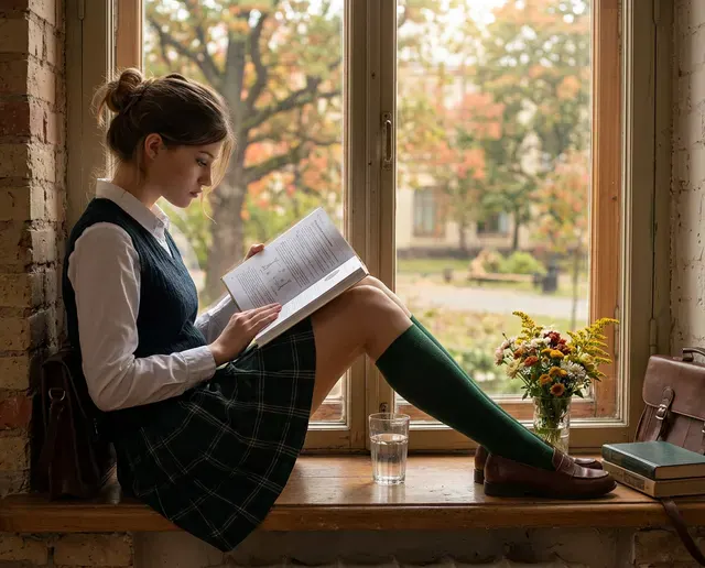 Студент в стиле Dark Academia