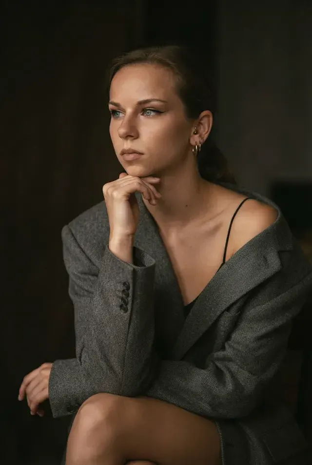 Fashion портрет в пиджаке
