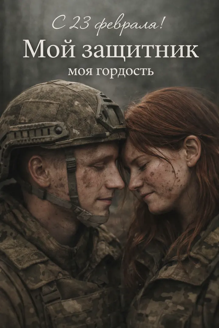 Пара военных 23 февраля