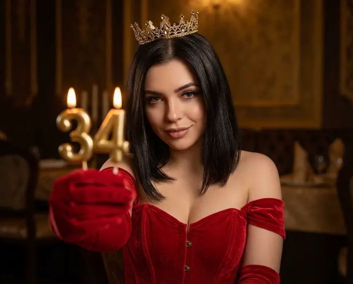 Торжество с золотыми свечами 34