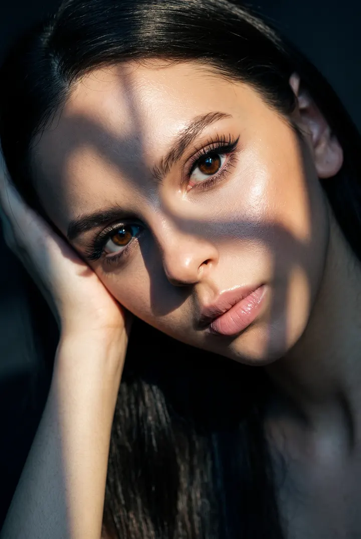 Крупный портрет в стиле Vogue
