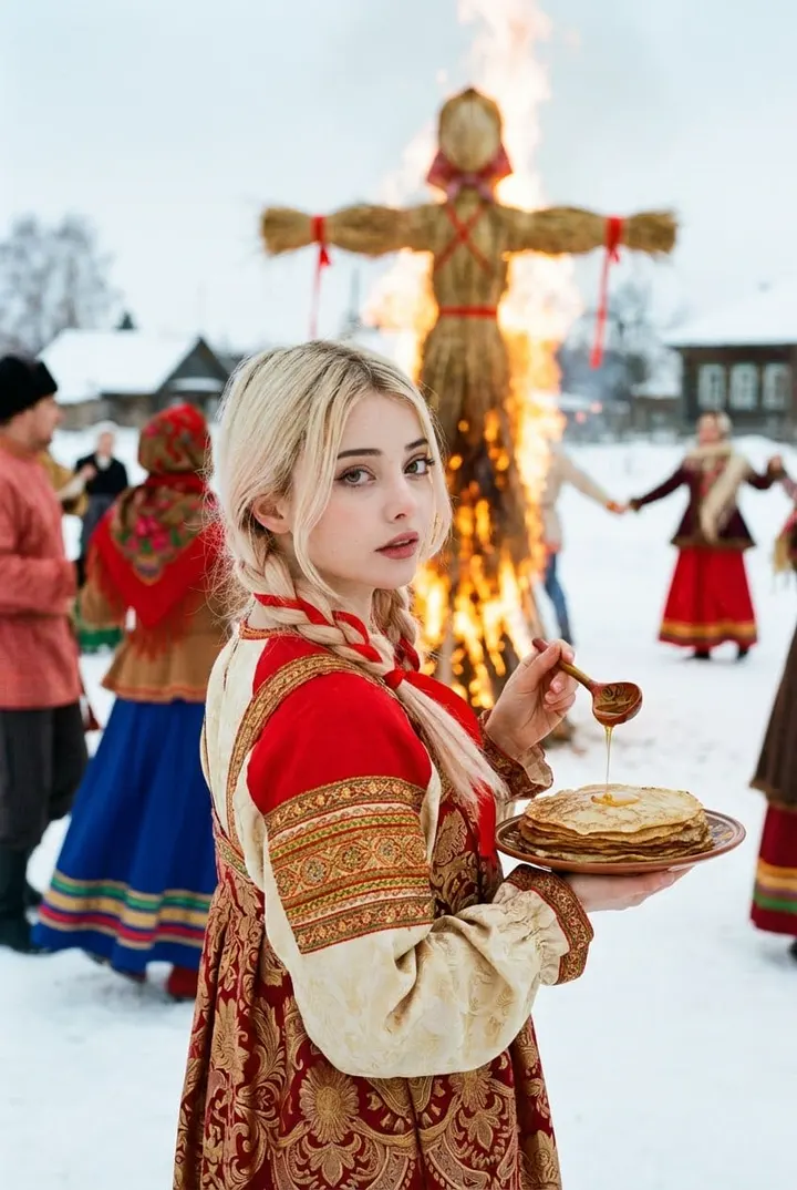 Масленичные гулянья в народном стиле