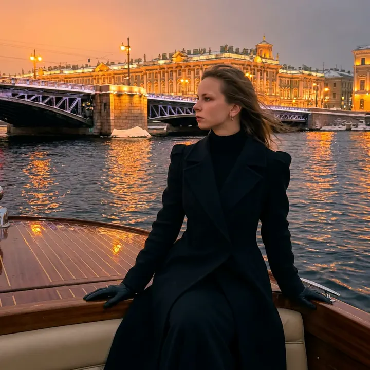 Элегантный вечер на каналах Петербурга — пример фото по шаблону