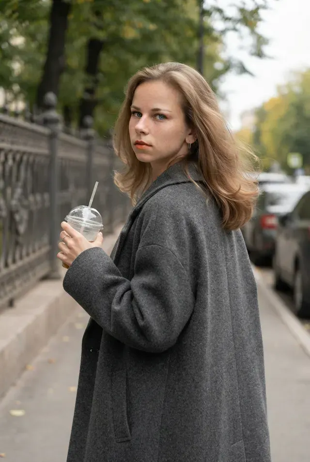 Стильная осенняя прогулка