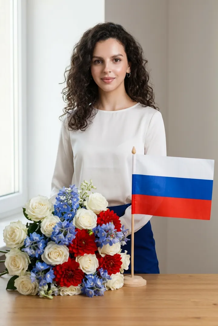 Букет и триколор