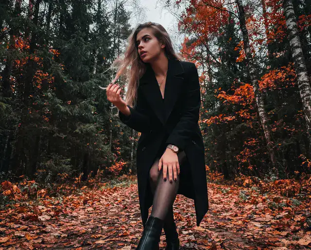 Осенний портрет в лесу