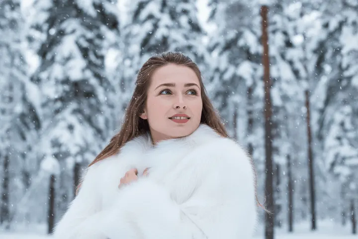 Создай фотографию в стиле зимней сказки