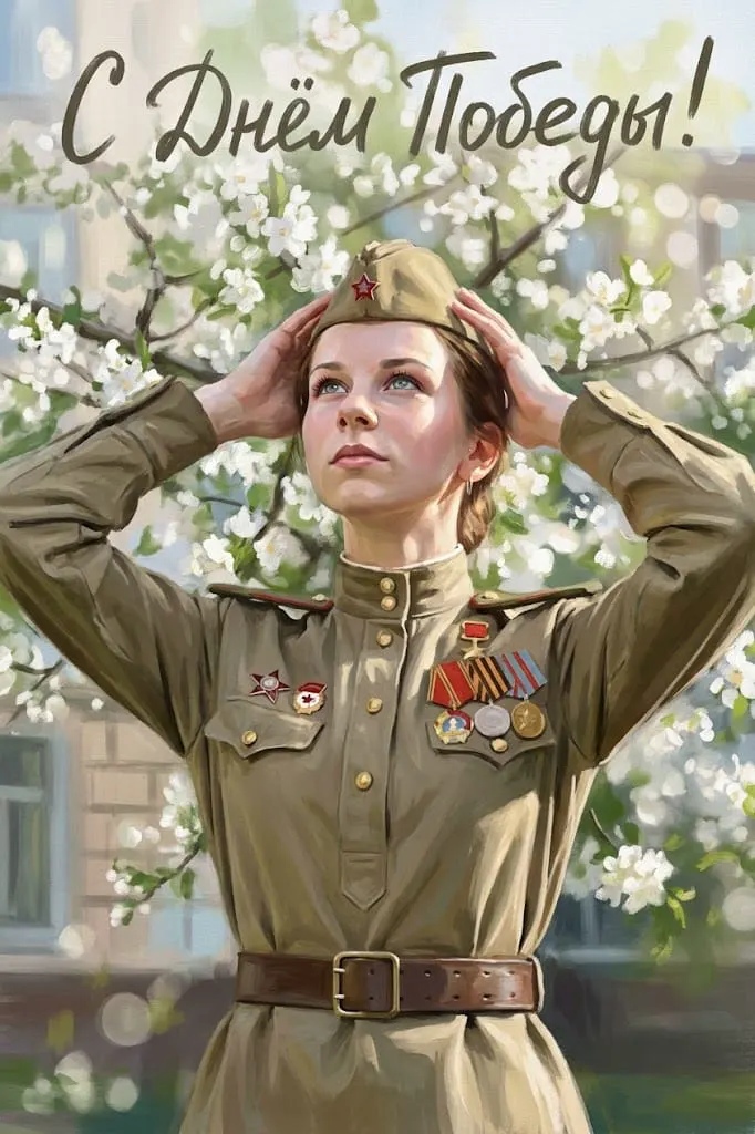 Портрет к Дню Победы маслом