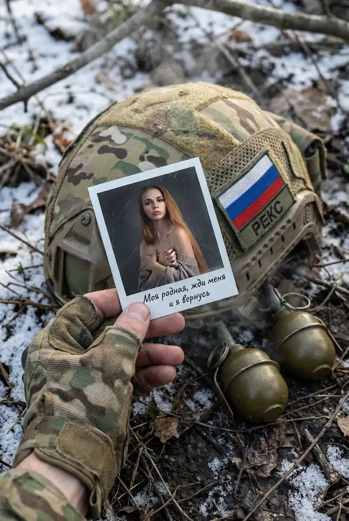 Солдат с фотографией любимой