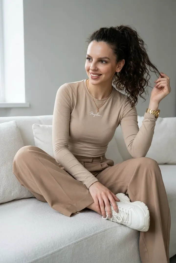 Женский портрет в стиле casual chic