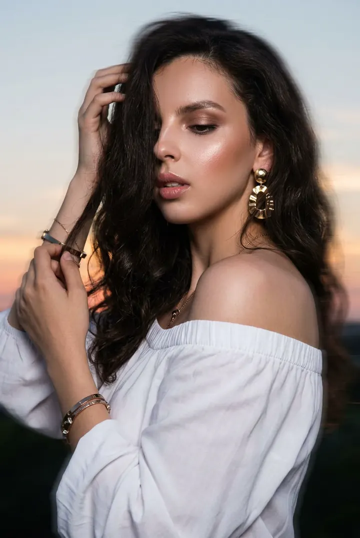 Художественный закатный fashion-портрет