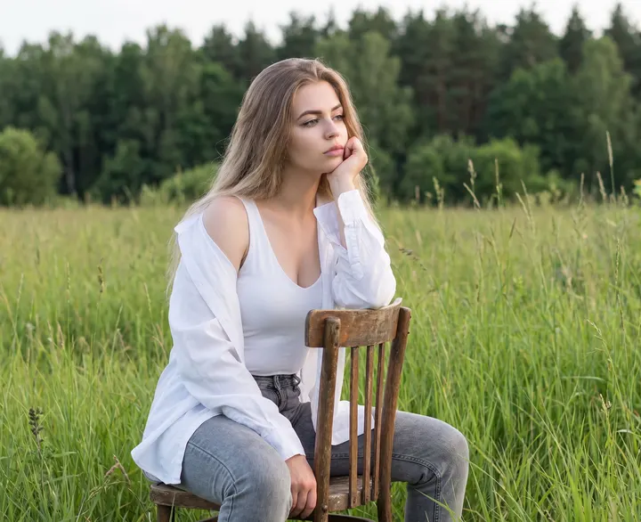 Летний портрет на природе