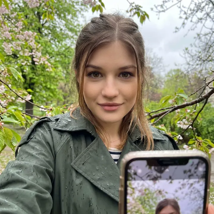 Весеннее селфи под дождем