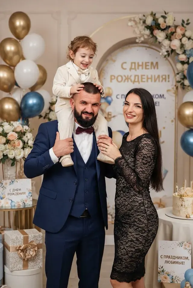 Детская праздничная открытка на день рождения