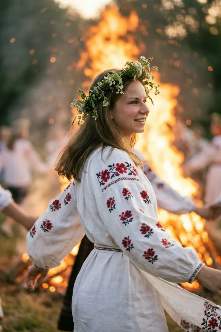 Славянский танец у костра