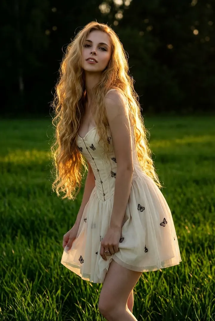 Golden Hour Portrait in Nature