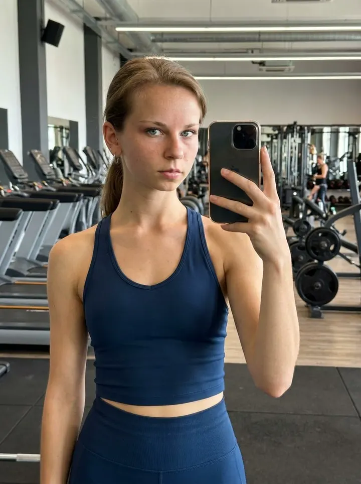 Спортивное селфи в зале
