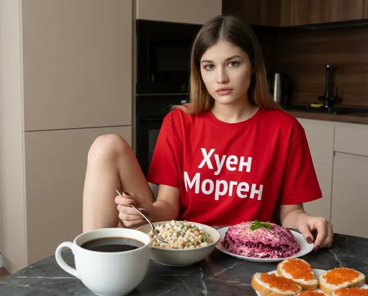 Домашнее утро за столом