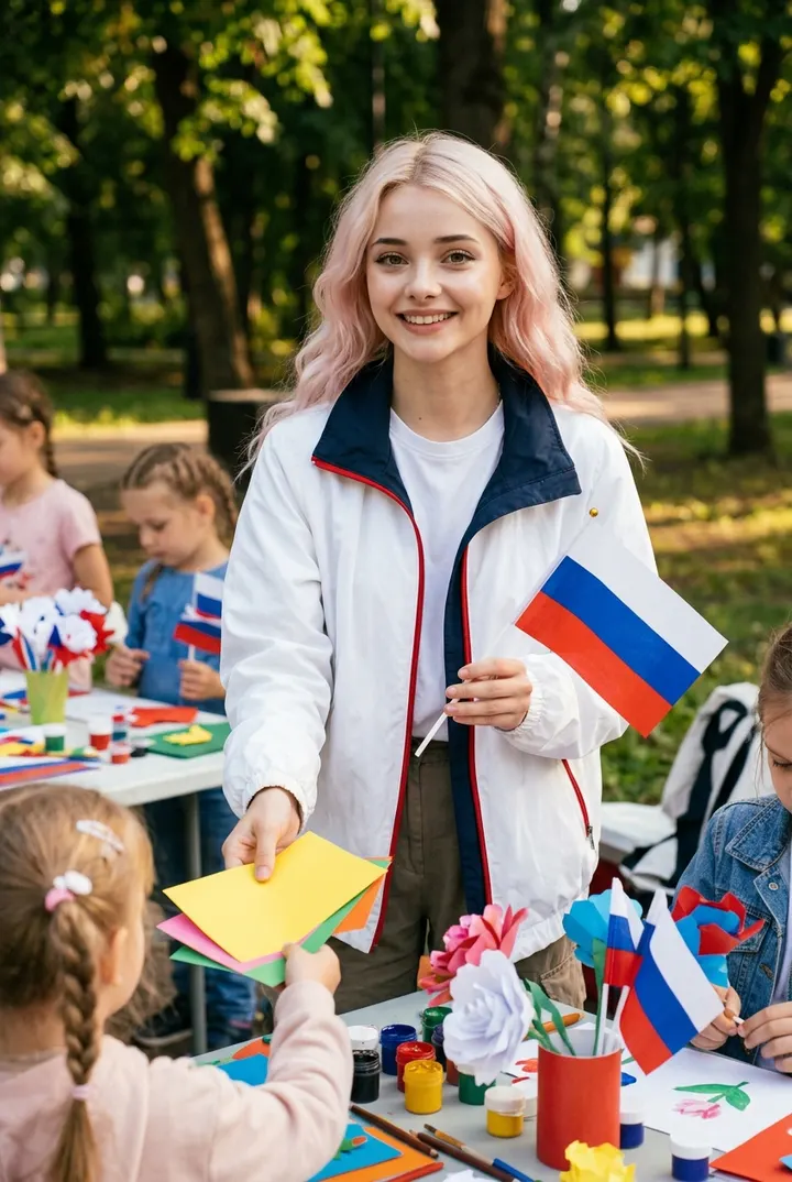 Волонтёр родного города