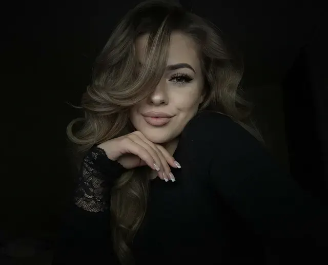 Эстетичное ночное селфи
