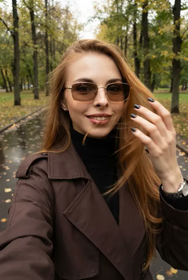 Осеннее селфи в тренче