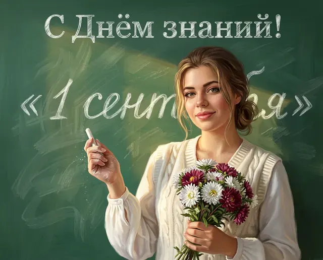 Учительница на 1 сентября
