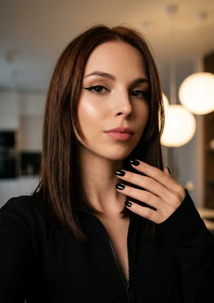 Темное кинематографичное селфи
