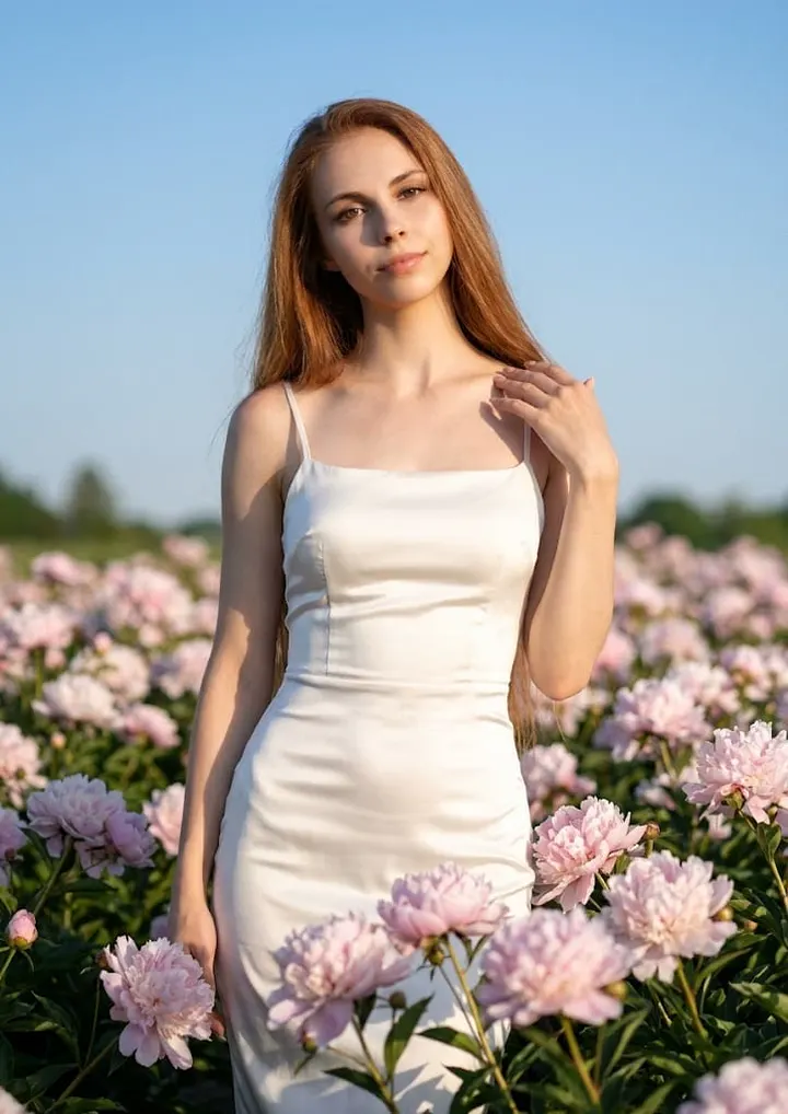 Нежная фотосессия в цветах