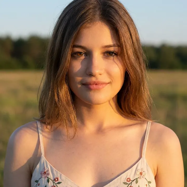 Девушка на закате