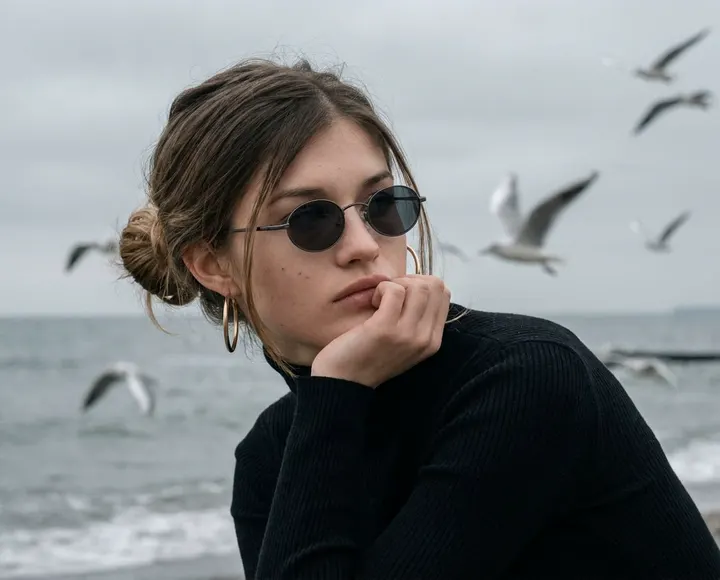 Портрет в стиле Vogue у моря