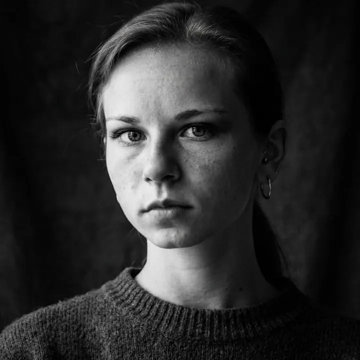 Черно-белый портрет