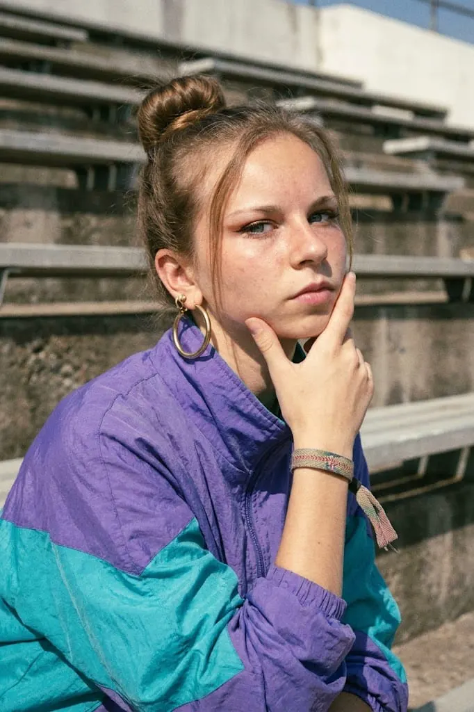 Ретро портрет на стадионе