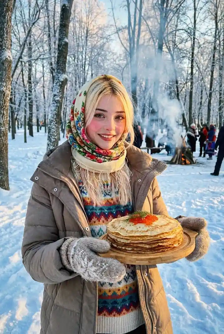 Масленичные гуляния в зимнем парке