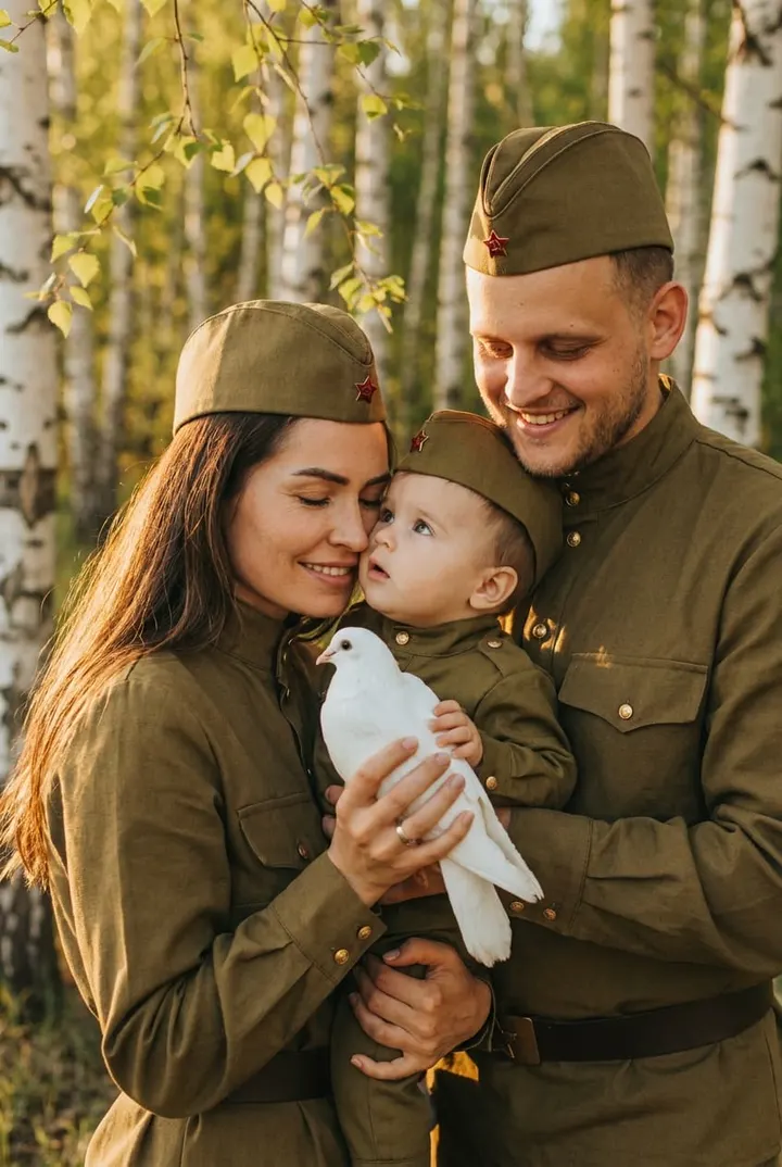 Семейный портрет в военной форме