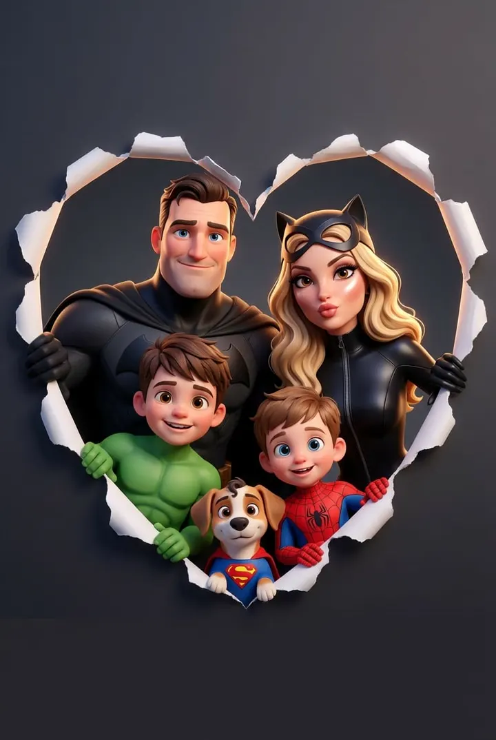 Семья супергероев в сердце Disney