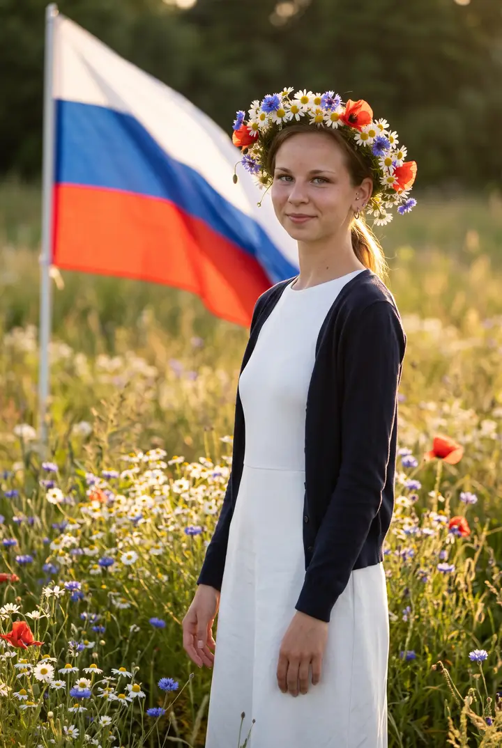 Венок полевых цветов