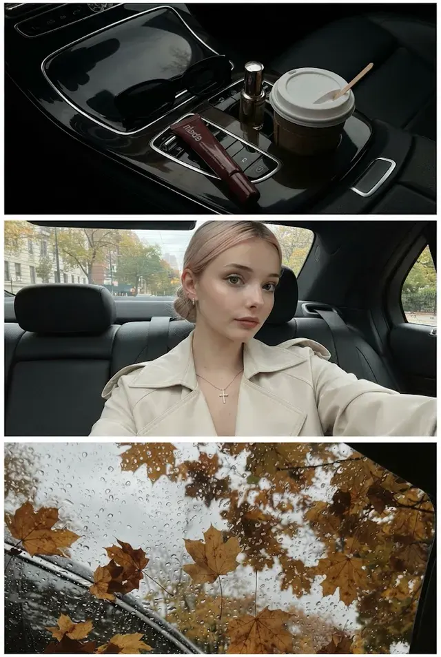 Эстетичный осенний фотоколлаж