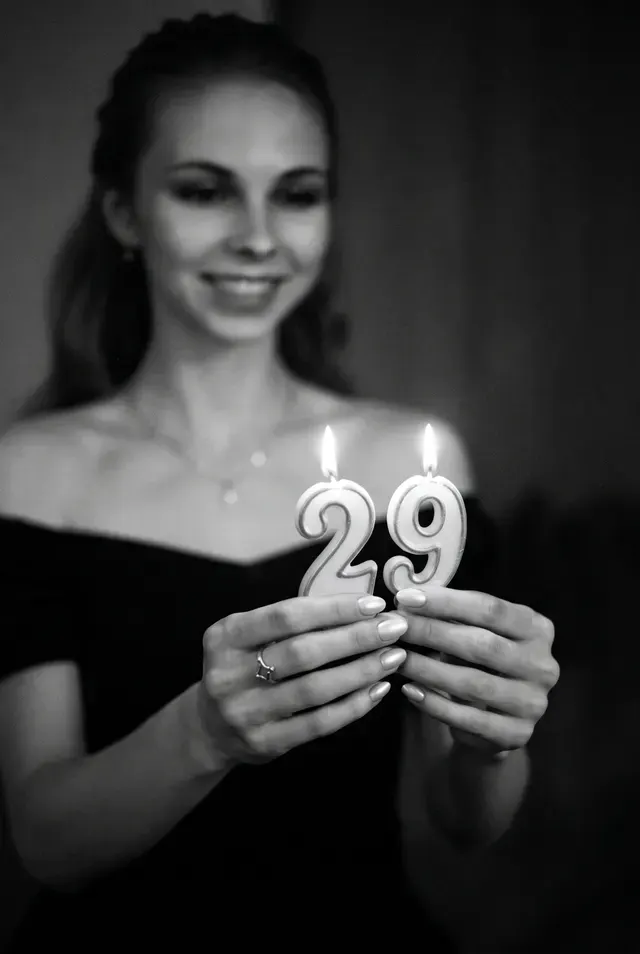 Портрет со свечами 29
