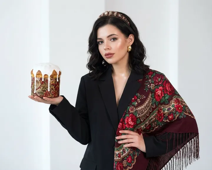 Fashion портрет в русском стиле