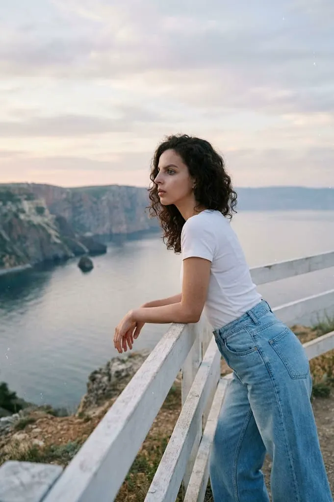 Портрет в стиле Vogue у моря