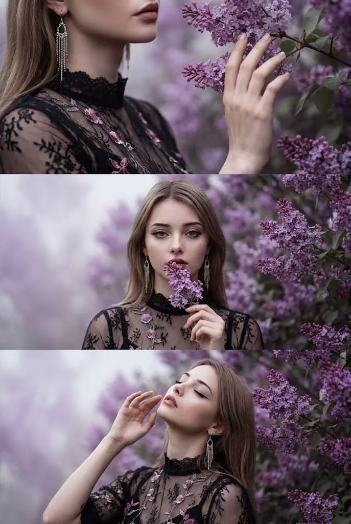 Готическая весенняя эстетика сирени